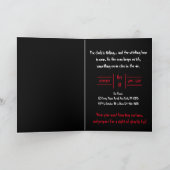 ゴシックブラッククロウ&タワー不気味ハロウィン カード (内部)