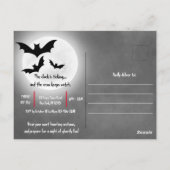 ゴシックブラッククロウ&タワー不気味ハローウィンパーティ ポストカード (裏面)