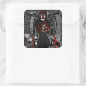 ゴシックブラックスパイダースティッカー スクエアシール (バッグ)