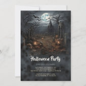 ゴシックブラックスモーク墓地パーティー 招待状 (正面)