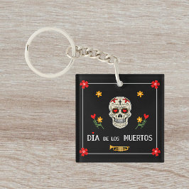ゴシックブラックディアデロスミュートスガースカル花 キーホルダー