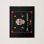 ゴシックブラックディアデロスミュートスガースカル花 ジグソーパズル (縦)