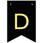 ゴシックブラックディアデロスミュートスガースカル花 バンティングフラッグ (第1の旗)