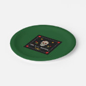 ゴシックブラックディアデロスミュートスガースカル花 ペーパープレート (アングル)