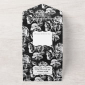 ゴシックブラックバラアンティーク オールインワン招待状 (外側)