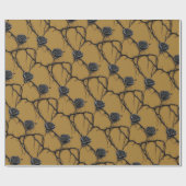 ゴシックブラックバラスピードペイントパターン ラッピングペーパー (フラット)