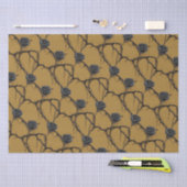 ゴシックブラックバラスピードペイントパターン 薄葉紙 (クラフト)