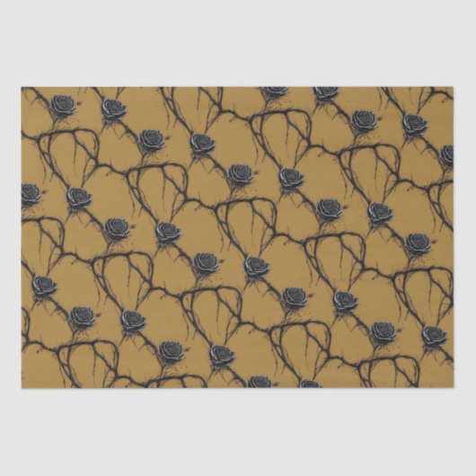 ゴシックブラックバラスピードペイントパターン 薄葉紙 (正面)