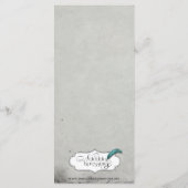 ゴシックブラックバラトレリス結婚ズのメニュー メニュー (裏面)