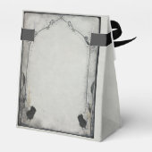 ゴシックブラックバラトレリス結婚式の引き出物ボックス フェイバーボックス (裏面サイド)