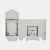 ゴシックブラックバラトレリス結婚式の引き出物ボックス フェイバーボックス (折り畳みなし)