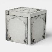 ゴシックブラックバラトレリス結婚式の引き出物ボックス フェイバーボックス (裏面サイド)