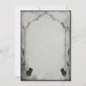 ゴシックブラックバラトレリス結婚式招待状 招待状 (裏面)