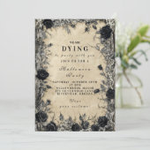 ゴシックブラックバラハロウィーンソイレ 招待状 (スタンド正面)