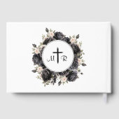 ゴシックブラックバラヴィンテージ結婚ゴシックズゲスト ゲストブック (裏面)