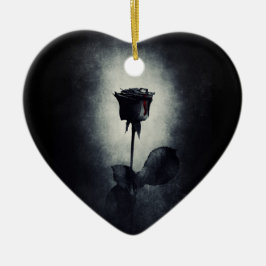 ゴシックブラックバラ滴下ブラッドマカベ結婚ル セラミックオーナメント