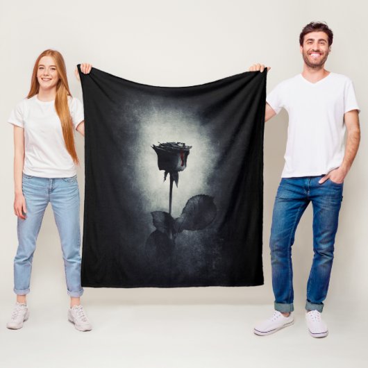 ゴシックブラックバラ滴下血球菌 フリースブランケット (インサイチュ)