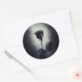 ゴシックブラックバラ滴下血球菌 ラウンドシール (封筒)