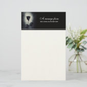 ゴシックブラックバラ滴下血球菌 便箋 (スタンド正面)