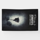 ゴシックブラックバラ滴下血腫誕生日 横断幕 (横)