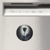 ゴシックブラックバラ血が黒に滴るグランジ マグネット (インサイチュ (食洗機))