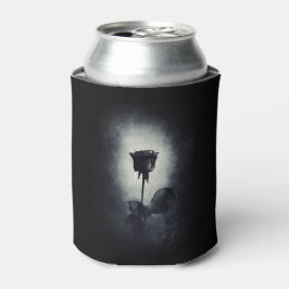 ゴシックブラックバラ血が黒に滴るグランジ 缶クーラー