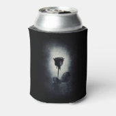 ゴシックブラックバラ血が黒に滴るグランジ 缶クーラー (缶裏面)