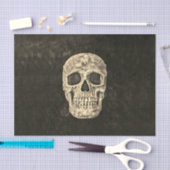 ゴシックブラックベージュヒトスカルテクスチャ 薄葉紙 (クラフト)