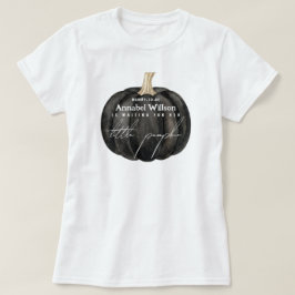 ゴシックブラックリトルパンプキンベイビーシャワーママになる  Tシャツ