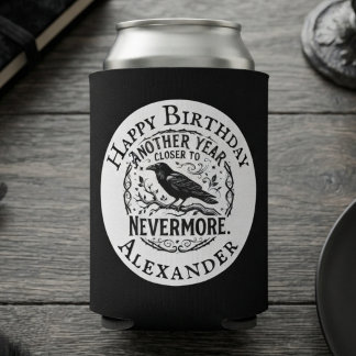 ゴシックブラックレイバー ネバーモア 誕生日 缶クーラー