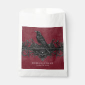 ゴシックブラックレイベン&ブラックバラワイン結婚ズ フェイバーバッグ (正面)