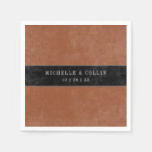 ゴシックブラックレイベン&ブラックバラ結婚ズ スタンダードカクテルナプキン (正面)