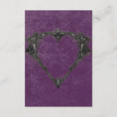 ゴシックブラックレイヴン&ブラックバラパープル披露宴 エンクロージャーカード (裏面)