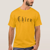 ゴシックブラックレター映画スローガン Tシャツ (正面)