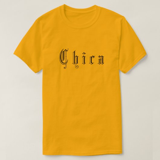 ゴシックブラックレター映画スローガン Tシャツ (デザイン正面)
