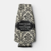 ゴシックブラックレースとパーチ結婚メントの記念日 ボトルクーラー (正面)