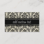 ゴシックブラックレースとパーチ結婚メントの記念日 名刺 (正面)