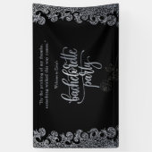 ゴシックブラック独身最後の夜の歓迎 横断幕 (縦)