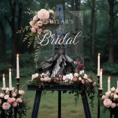 ゴシックブラック結婚ズドレスブライダルシャワーへようこそ アクリルサイン