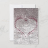 ゴシックブラック&ブルゴーニュスカル&スパイダー結婚ズ セーブザデート (裏面)