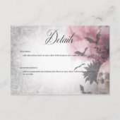 ゴシックブラック&ブルゴーニュスカル&スパイダー詳細 エンクロージャーカード (正面)