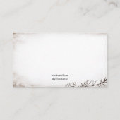 ゴシックブラック&ホワイトのザラメの質感クロウタトゥー 名刺 (裏面)