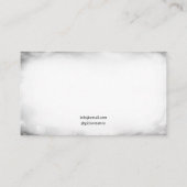 ゴシックブラック&ホワイトクロウタトゥーアーティスト 名刺 (裏面)