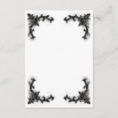 ゴシックブラック&ホワイトフィリグリーハート詳細 エンクロージャーカード (裏面)