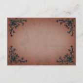 ゴシックブラック&ラストフィリグリーハート披露宴 エンクロージャーカード (裏面)