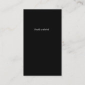 ゴシックブラック&レッドローズゴシック結婚ズ詳細 名刺 (裏面)