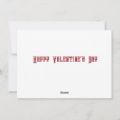 ゴシックブラック&レッドローゼブーケバレンタイン シーズンカード (裏面)