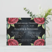 ゴシックブラック&レッドローゼリハーサルディナー 招待状 (スタンド正面)
