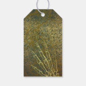 ゴシックブラック&金ゴールドスカルハローウィンパーティ ギフトタグ (裏面)