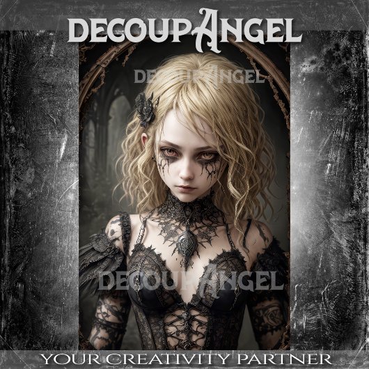 ゴシックブロンド魔女： Vivienne -Decopage- 薄葉紙